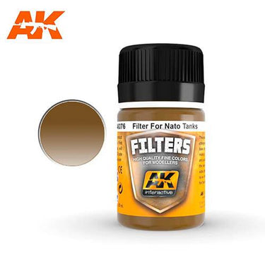 AK Interactive AK076 Weathering Filter for NATO Vehicles Enamel 35mL